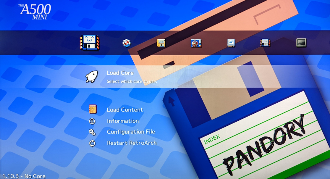 Pandory on Amiga Mini